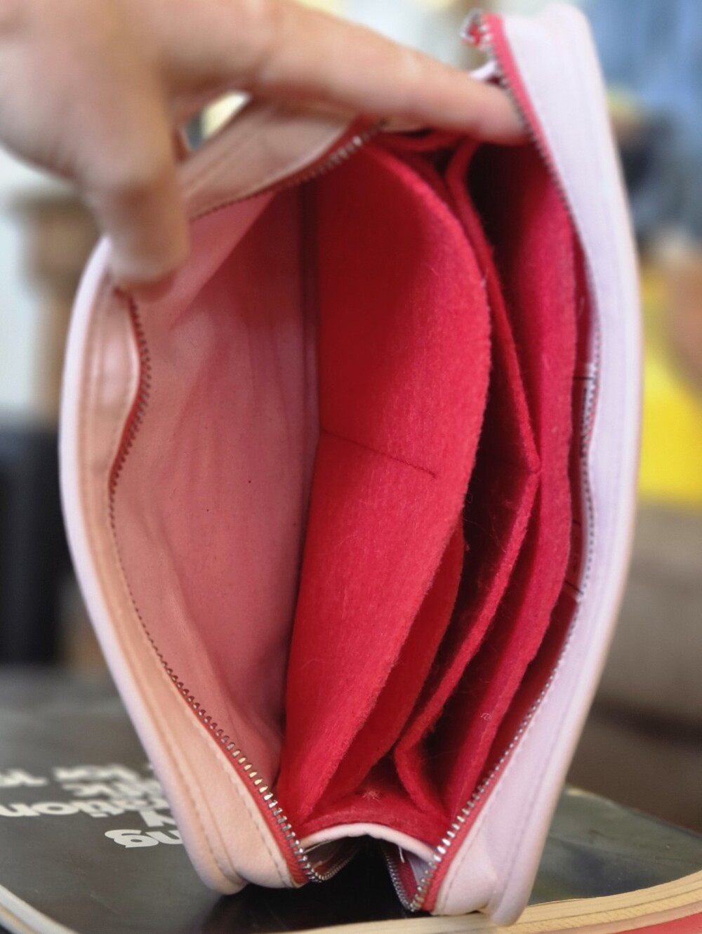 Glossier Beauty Bag - Pink Waxed Canvas - Picture 10 of 10